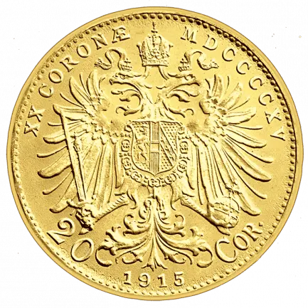 6,09 g Gold Österreich 20 Kronen 1912 prägefrische Nachprägung