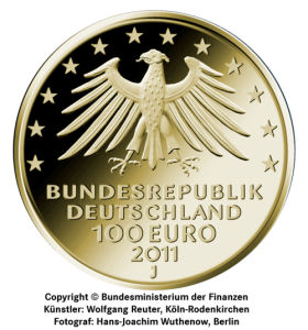 1/2 oz Gold 100 Euro Deutschland 2011 UNESCO Welterbe - Wartburg