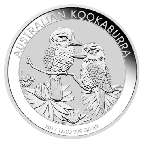 Vorderseite der 1 kg Silbermünze Kookaburra 2| Vorderseite der 1 kg Silbermünze Kookaburra von The Perth Mint Australia 