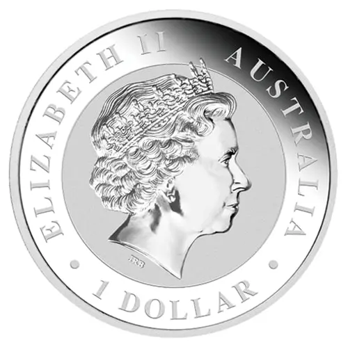 Rückseite der 1 Unze Silber Australian Koala 2014 von Hersteller Perth Mint