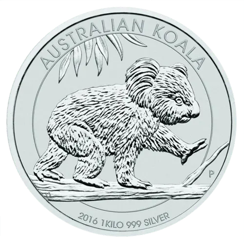 Vorderseite der 1kg Silbermünze Australian Koala 4 | Vorderseite Silbermünze 1 kg Australian Koala von The Perth Mint Australia