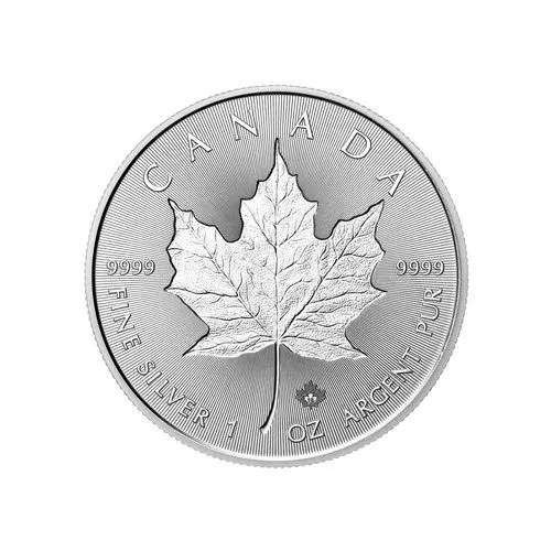 Vorderseite 1 Unze Silber Maple Leaf Incuse 2018 von Hersteller Royal Canadian Mint