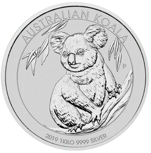 Vorderseite / 1 kg Silber Australian Koala 2019 von Hersteller Perth Mint