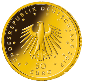 1/4 oz Gold 50 Euro Musikinstrumente Hammerflügel 2019