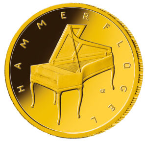 1/4 oz Gold 50 Euro Musikinstrumente Hammerflügel 2019