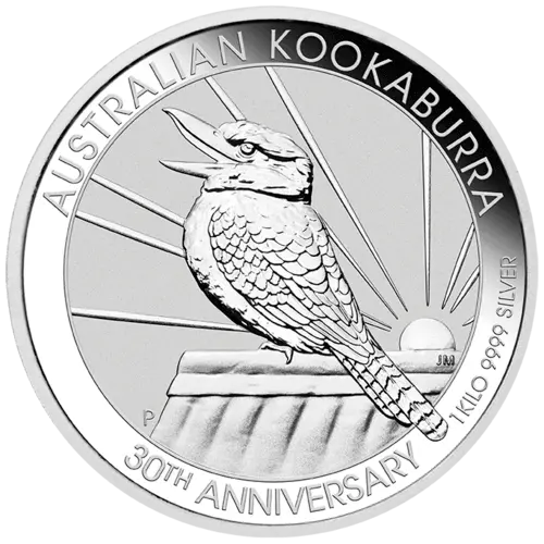 Vorderseite / 1 kg Silber Kookaburra 2020 von Hersteller Perth Mint