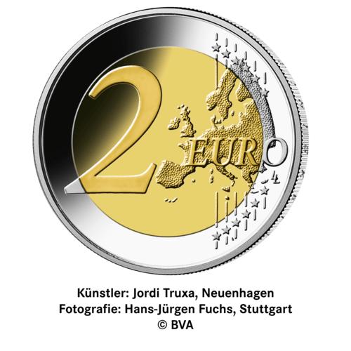 Rückseite 2 Euro Münze Deutschland Bundesländer-Serie Brandenburg 2020, von dem Hersteller Münze Deutschland