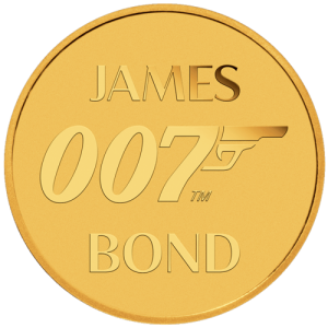 0,5 g Gold 007 James Bond 2020 Motiv