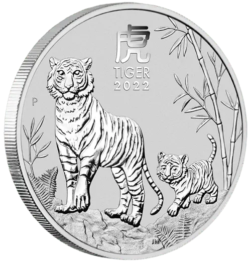 5 oz Silber Lunar III Tiger 2022