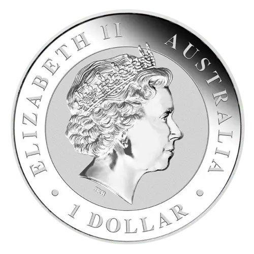 Rückseite der 2 Unze Silber Kookaburra 2017 von Hersteller Perth Mint