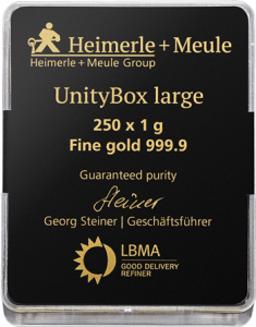 250 g Gold UnityBox L Heimerle und Meule