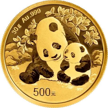 30 g Gold China Panda 2024 Motiv