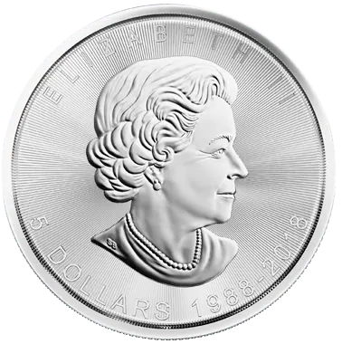 Rückseite der 1 Unze Silber Maple Leaf 30th Anniversary 2018 von Hersteller Royal Canadian Mint