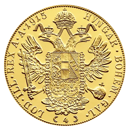 13,76 g Gold Österreich 4 Dukaten 1915 prägefrische Nachprägung