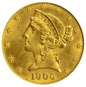 Vorderseite 5 US-Dollar Gold Liberty Head