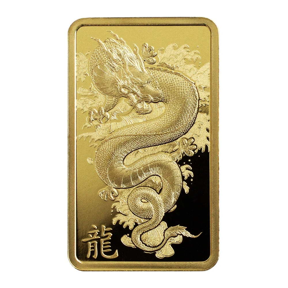 5 g Goldbarren PAMP Lunar Legends Azure Dragon 2024 Motiv