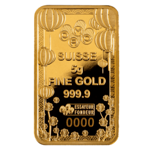 5 g Goldbarren Pamp Suisse New Year 2023