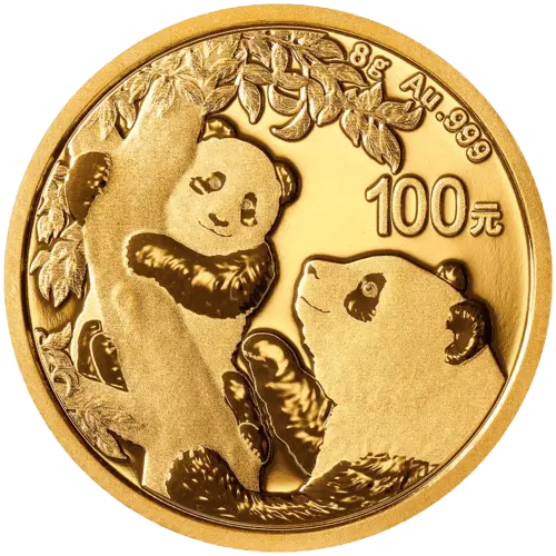 8 g Gold China Panda 2021