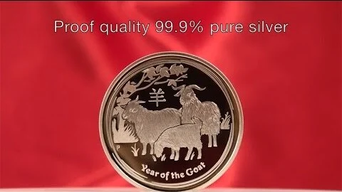 2015 Proof Goat gold & silver coins