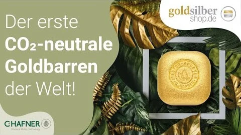 CO2 neutrale Goldbarren