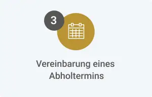 Vereinbarung eines Abholtermins