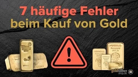 Häufige Fehler beim Goldkauf