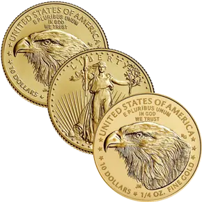 1/4 Unze Gold American Eagle diverse Jahrgänge Typ 2