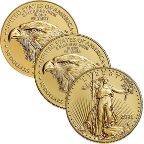 1 Unze Gold American Eagle diverse Jahrgänge Typ 2