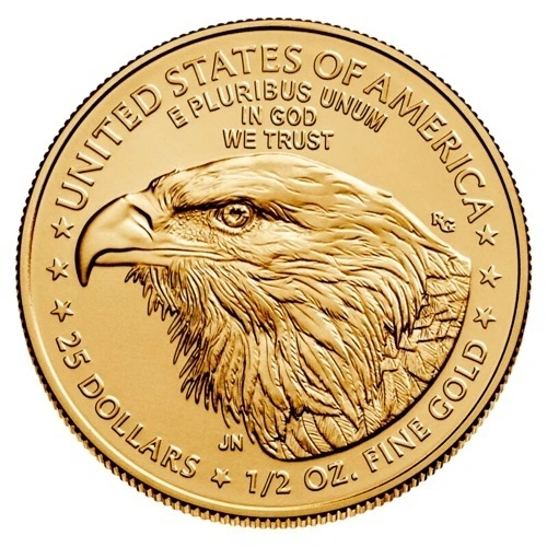 1/2 Unze Gold American Eagle 2024 (lagernd Frankfurt)