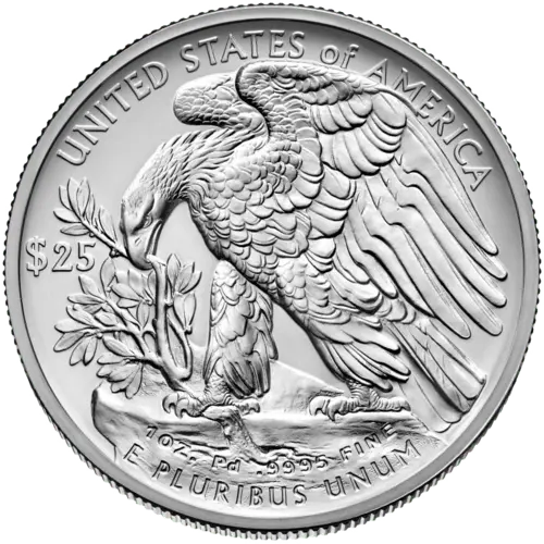 Vorderseite 1 Unze Palladium American Eagle 2022