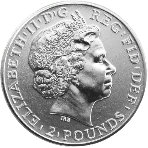 Rückseite der 1 Unze Silber Britannia diverse Jahrgänge (differenzbesteuert) von Hersteller Royal Mint