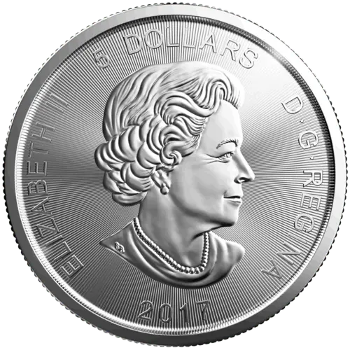 Rückseite der 1 Unze Silber Kanada Luchs 2017 von Hersteller Royal Canadian Mint