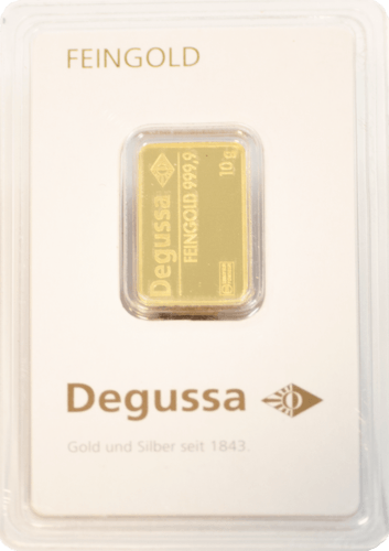 10 G Goldbarren Degussa 10 G Goldbarren Degussa