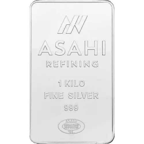 Rückseite des 1 kg Silber Münzbarren Eule 2022 von Hersteller Asahi Refining