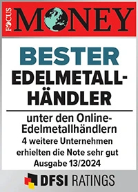 FOCUS MONEY BESTER EDELMETALL-HÄNDLER