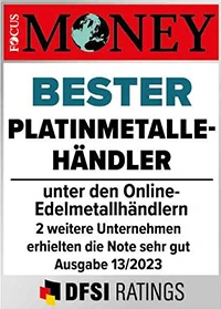 FOCUS MONEY Bester Platinmetallhändler