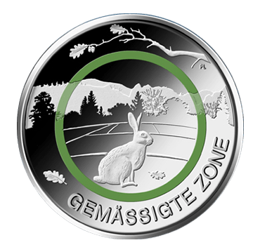 5 Euro Münze gemäßigte Zone 2019