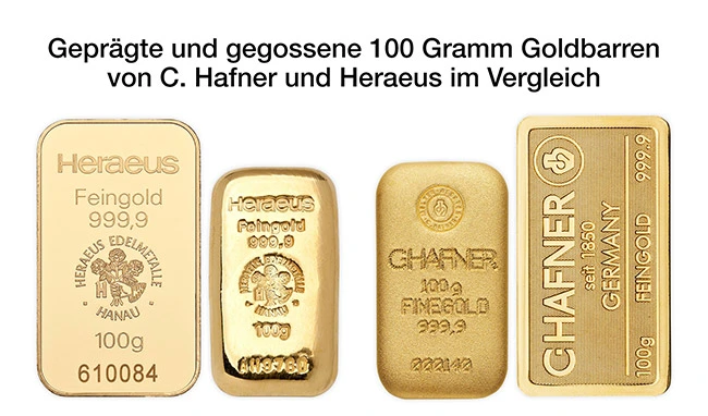 100 Gramm Gold c Hafner