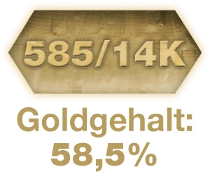 Goldgehalt 58,5