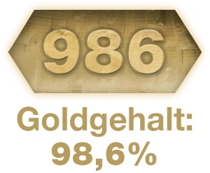 Goldgehalt 98,6