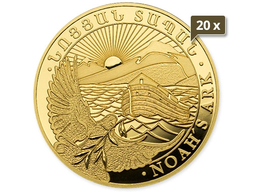 20 x 1/4 Unze Gold Armenien Arche Noah 2024