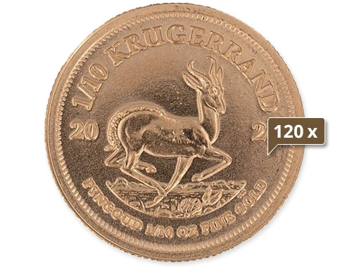 120 x 1/10 Unze Gold Krügerrand 2024