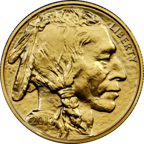 Vorderseite Goldmünze 1 Unze American Buffalo diverse Jahrgänge, der Hersteller United States Mint