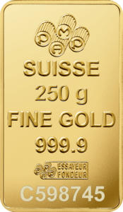 250 g Goldbarren Pamp Suisse Lady Fortuna RS