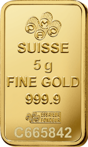 5 g Goldbarren Pamp Suisse Lady Fortuna RS