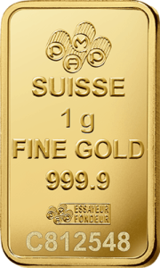 1 g Goldbarren Pamp Suisse Lady Fortuna RS