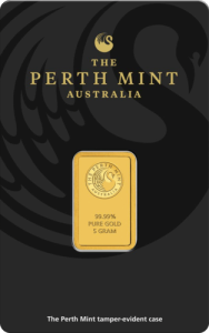 5 g Goldbarren Perth Mint