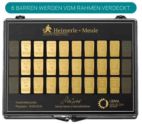 goldbarren unity bar collection 30 x 1 g heimerle und meule text