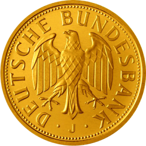 Rückseite 12 Gramm Gold 1 Deutsche Mark 2001 - Goldmark