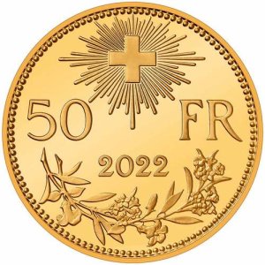 2022 Gold 50 Franken Vreneli